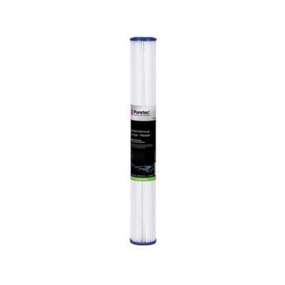 Pleated sediment cartridges