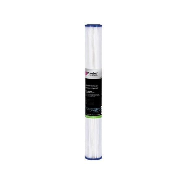 Pleated sediment cartridges